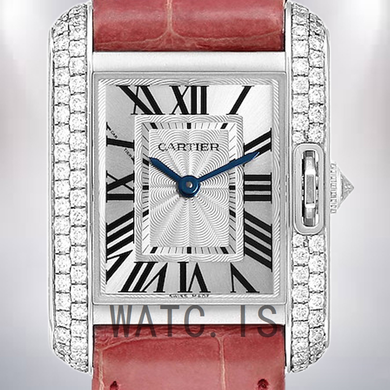 Cartier Tank Anglaise WT100015 30mm Ladies Silver-tone