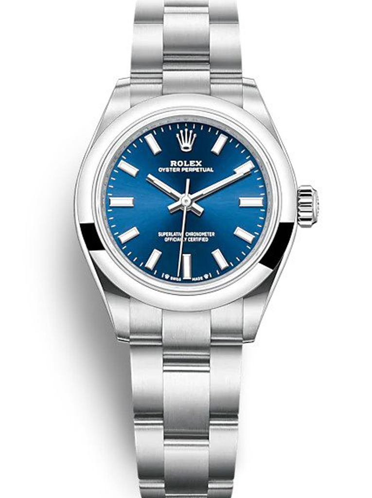 Replica Rolex Oyster Perpetual Lady 28mm Blue Dial 276200