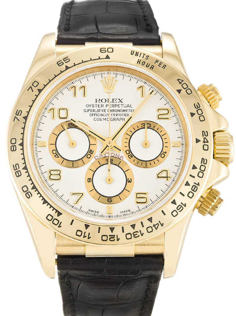 Replica Rolex Daytona 40mm White Dial 16518