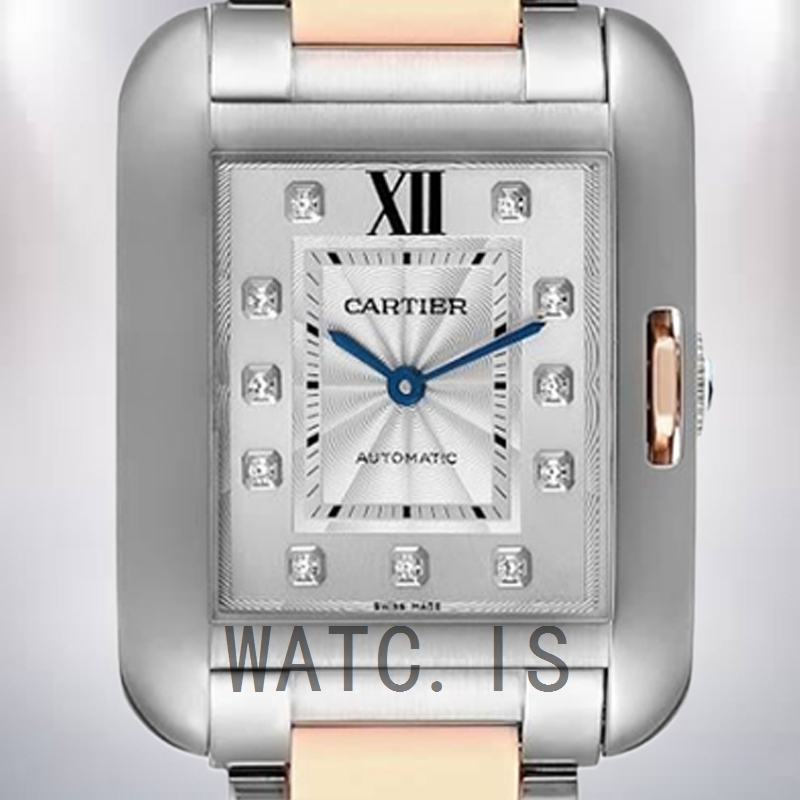 Cartier Tank Anglaise 36mm Men's WT100025 Silver-tone