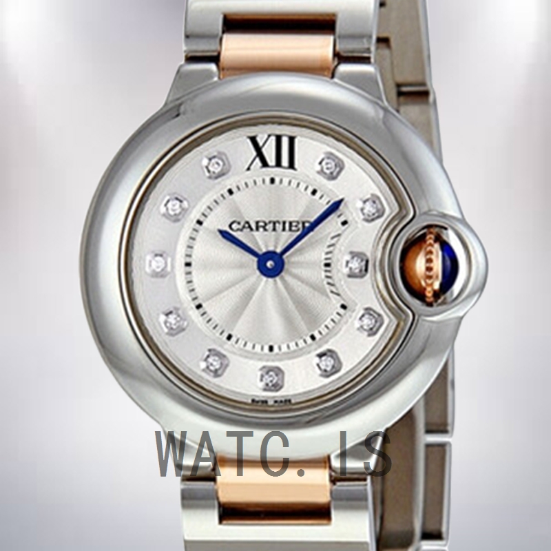 Cartier Ballon Bleu WE902030 36mm/28mm Ladies Silver-tone