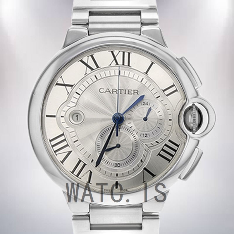 Cartier Ballon Bleu 47mm W6920002 Men's Silver-tone