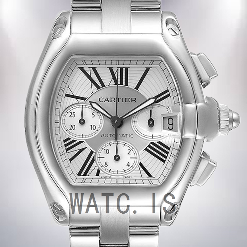 Cartier Roadster 41mm W62019X6 Men's Bracelet Silver-tone