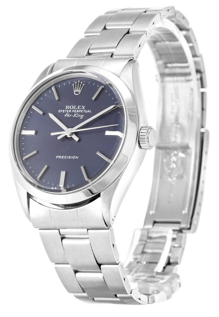 Replica Rolex Air-King 34mm Blue Dial 5500