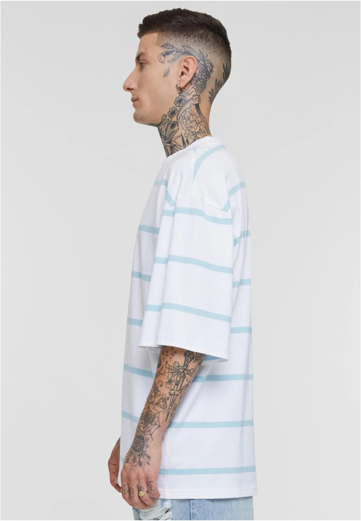 Oversized Strip Men Tee