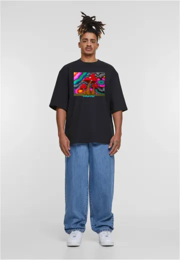 Olivier Industries TM psychodelic mushroom art - men oversize T-shirt
