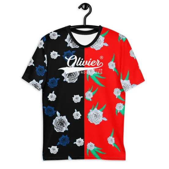 Olivier Industries ® Double Roses unisex - Herren-T-Shirt