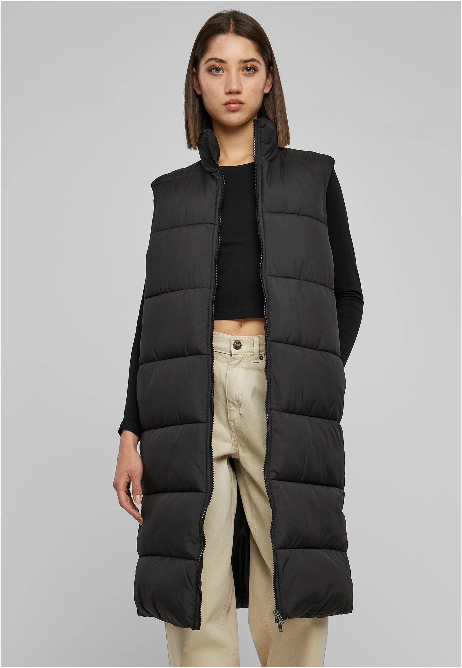 Ladies Long Puffer Vest