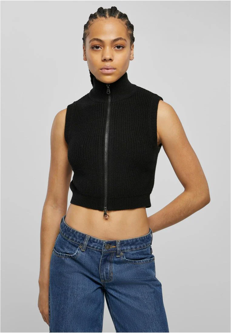 Ladies Short Knit Vest