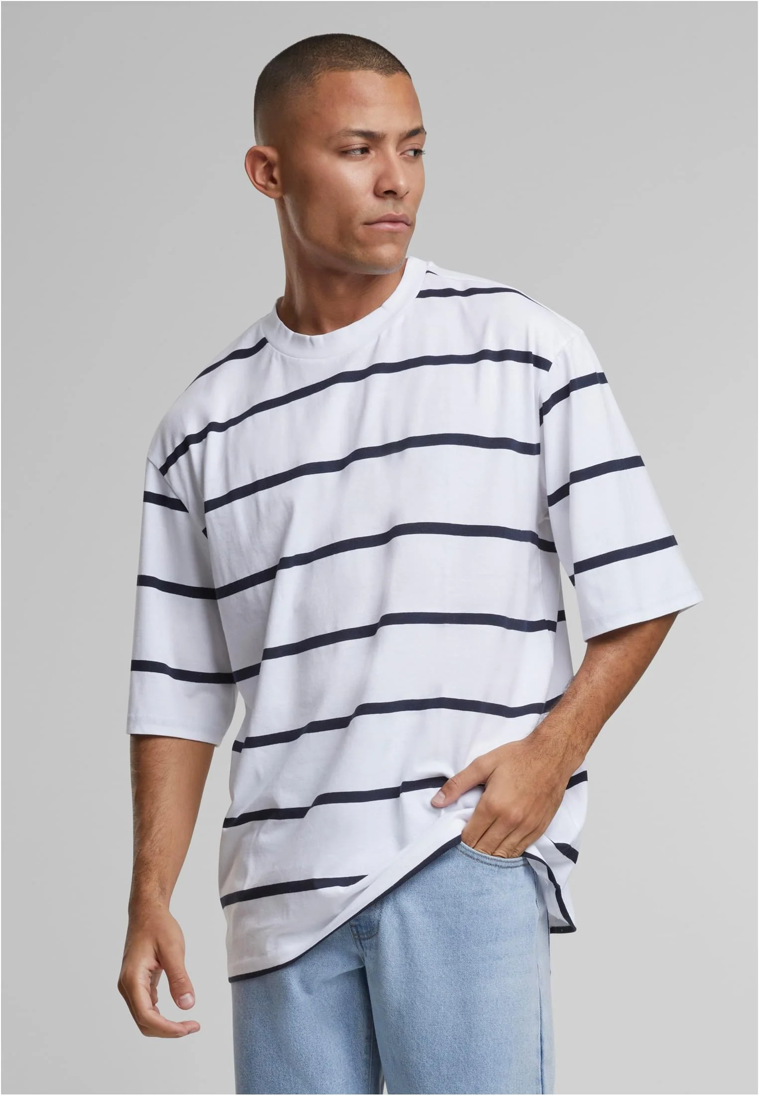 Oversized Strip Men Tee