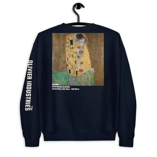 Olivier Industries TM Worldwide Gustav Klimt the Kiss Unisex Sweatshirt