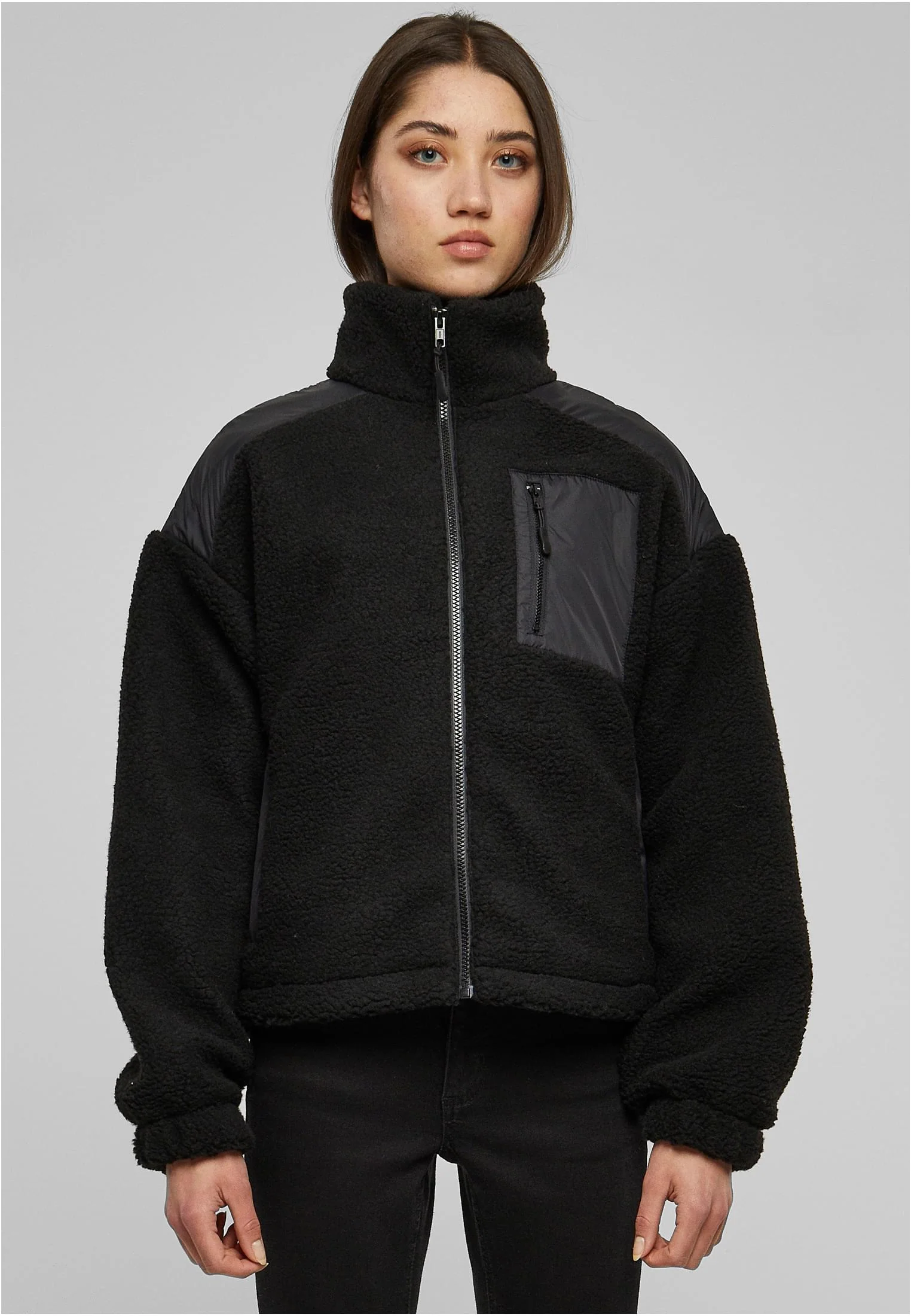 Ladies Sherpa Mix Jacket