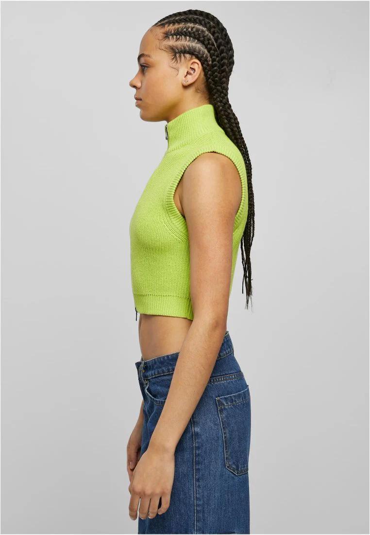 Ladies Short Knit Vest