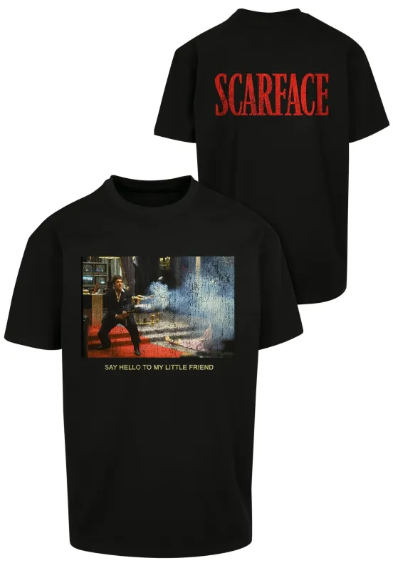 Scarface - say hello to my little friend 2 print oversize T-shirt