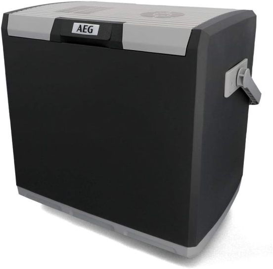 AEG Automotive Thermoelektrische Kühlbox KK 28 Liter, 12/230 Volt für Auto und Steckdose, schwarz