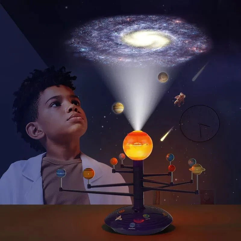 Solar System Planetary Model 8 Planets - 3D Astronomical Apparatus To Teach Children Science Stem Toys