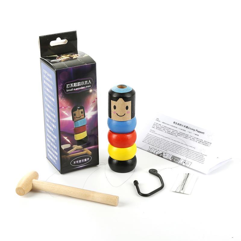Immovable Little Wooded Man Funny Magic Toy