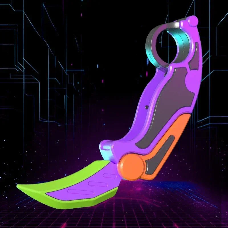 Gravity Claw Knife Toy – 3D Printed Cool Cosplay Sword Model, Safe Plastic Karambit for Fun, Decompression, and Unique Gifts