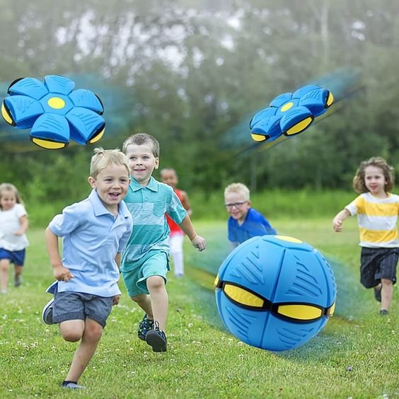 Kids' Outdoor Flat Throw Disc Ball With LED Light