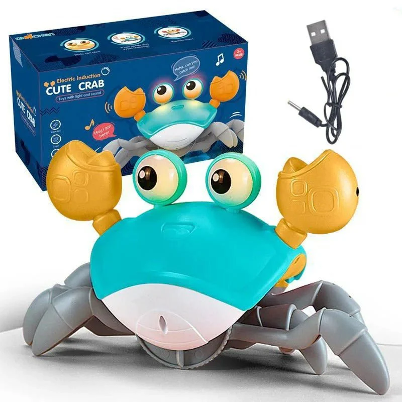 Kids Induction Escape Crawling Crab Toy - Baby Electronic Musical Octopus & Crab Toys