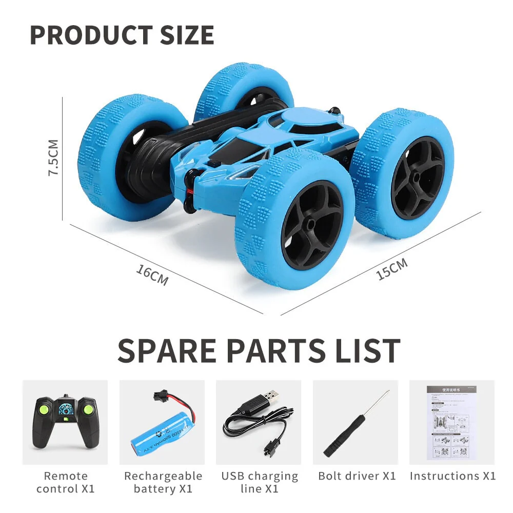 Double-Sided RC Stunt Car