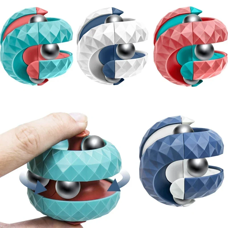 Orbit Ball Cube Fidget Toy – Anti-Stress Sensory Spinner for Kids & Focus Training