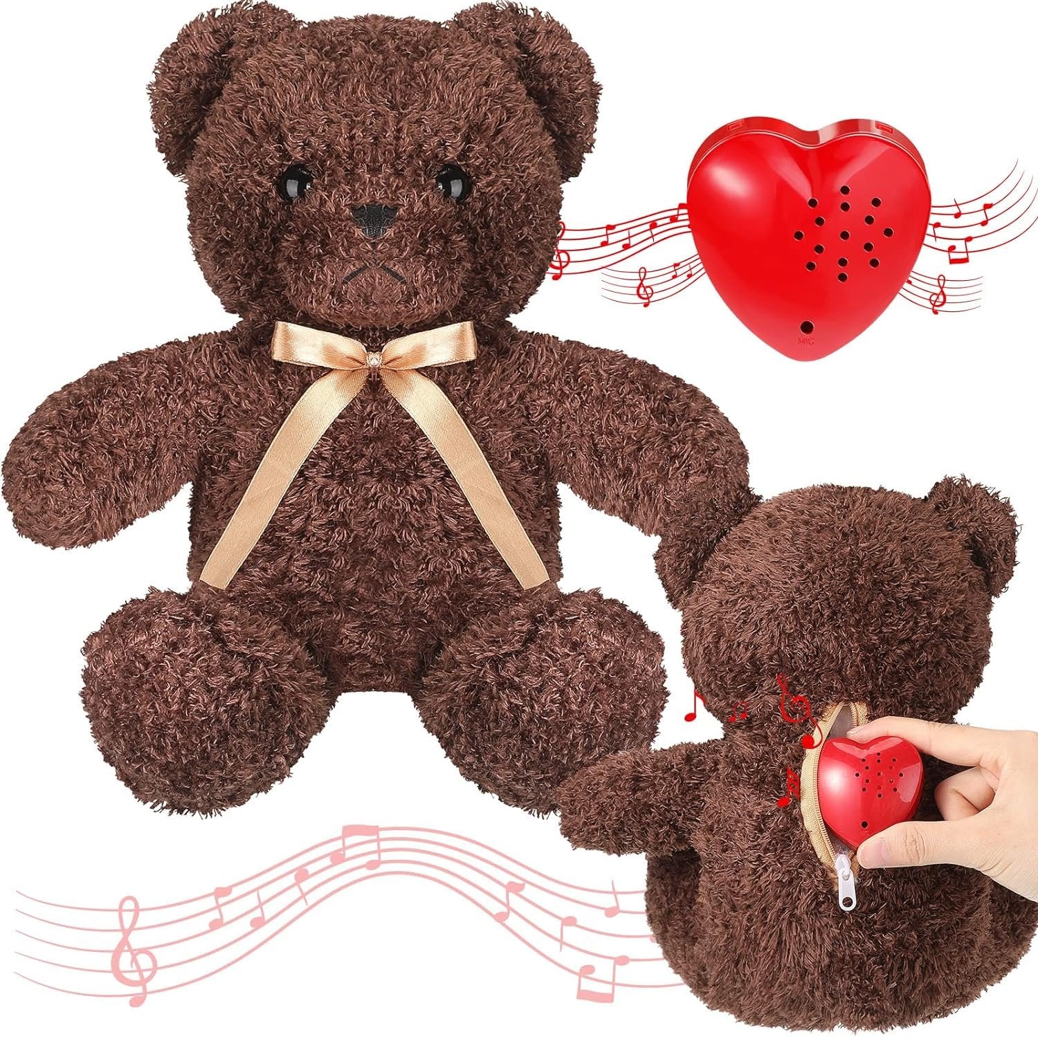 Plush Toy Simulated Heartbeat Music Sound Box - Second Recorder Voice Module As Personalized Gift For Children's Dolls and Plush Toys