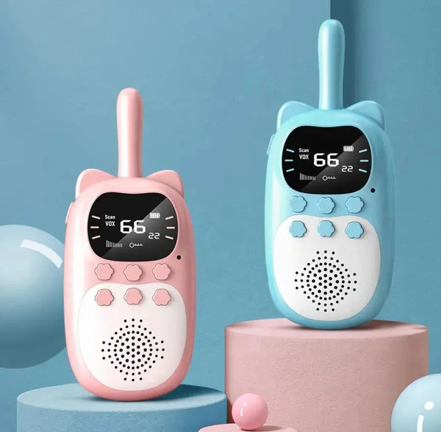 Rechargeable Kids Walkie Talkie – 3km Range Handheld Radio, Fun & Practical Birthday Gift for Kids