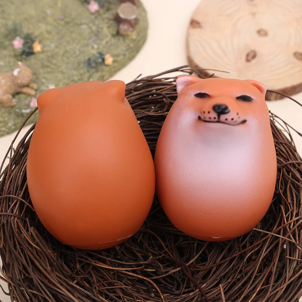 Shiba Dog Egg Squeeze Toy – Fun Rebound Stress Relief Toy for Kids & Adults, Cute Chai Dog Design