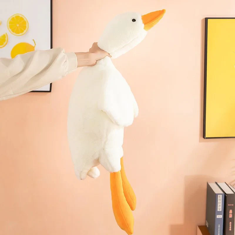 Giant Plush Big White Duck Pillow – Ultra-Soft Hugging Pillow in 7 Charming Colors, Perfect Cuddly Companion & Whimsical Christmas Gift for Kids