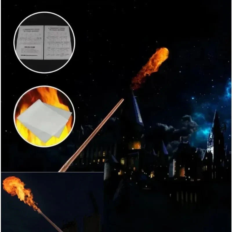 Fire Wand That Shoots Fire - Cosplay Electronic Fire Flasher, Magic Wands Tricks, Flame Lighter Device, Magicians Props
