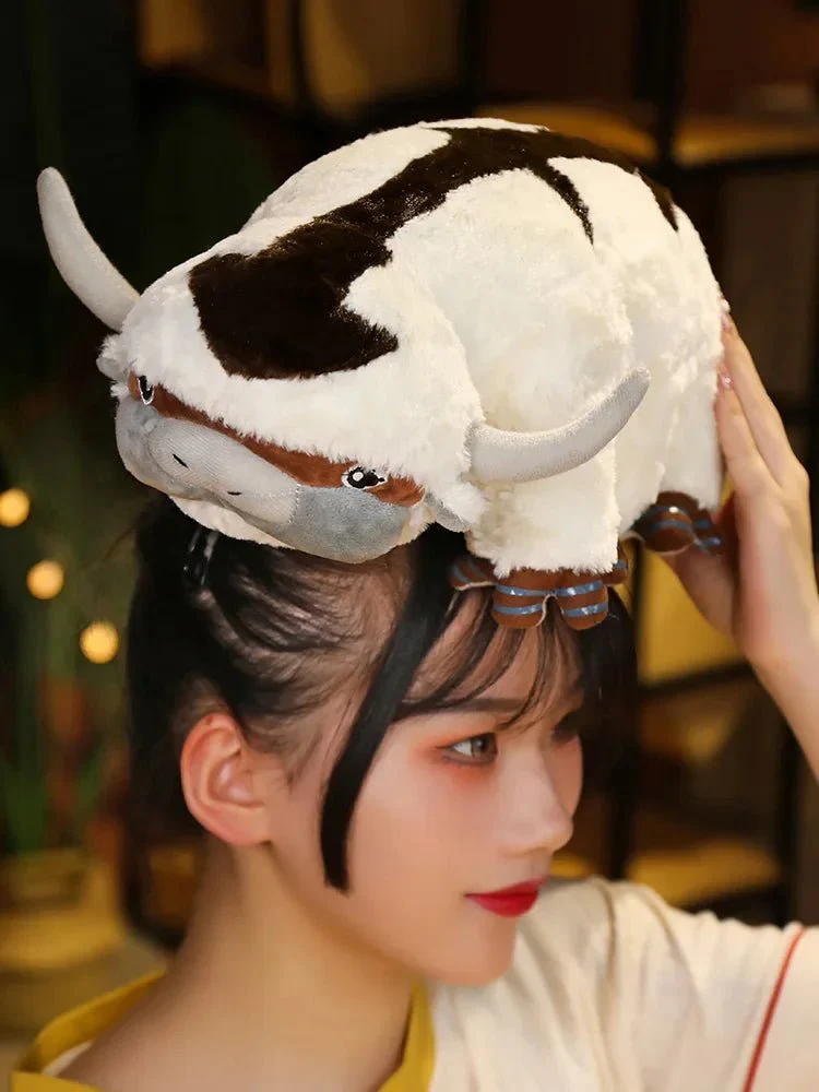 Plush Flying Appa Cow Pillow – Adorable Stuffed Bull Toy for Kids & Adults. Perfect for Home Décor, Snuggly Comfort, and Memorable Birthday Gifts