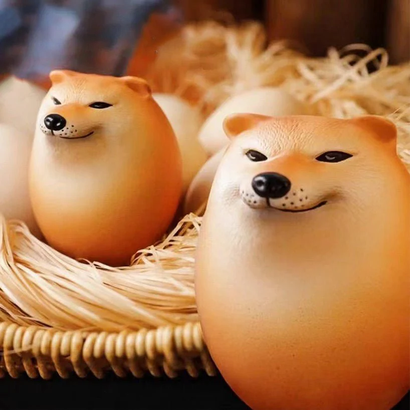 Shiba Dog Egg Squeeze Toy – Fun Rebound Stress Relief Toy for Kids & Adults, Cute Chai Dog Design