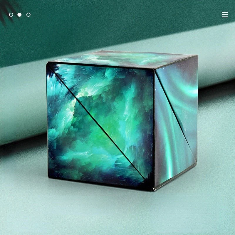Magnetic Puzzle Cube - 3D Shape Shifting Changeable Magic Cube Fidget Toy