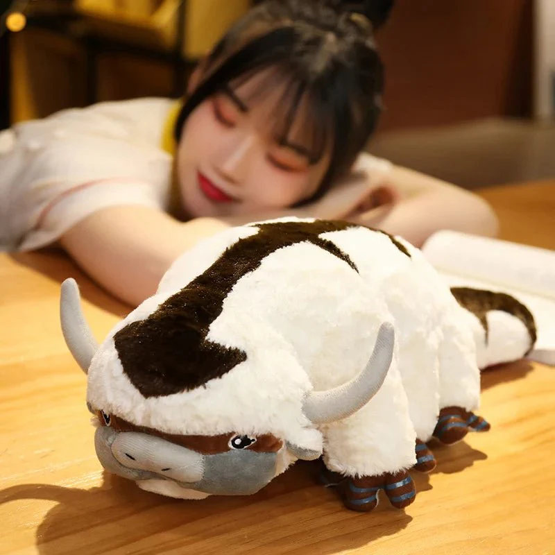 Plush Flying Appa Cow Pillow – Adorable Stuffed Bull Toy for Kids & Adults. Perfect for Home Décor, Snuggly Comfort, and Memorable Birthday Gifts