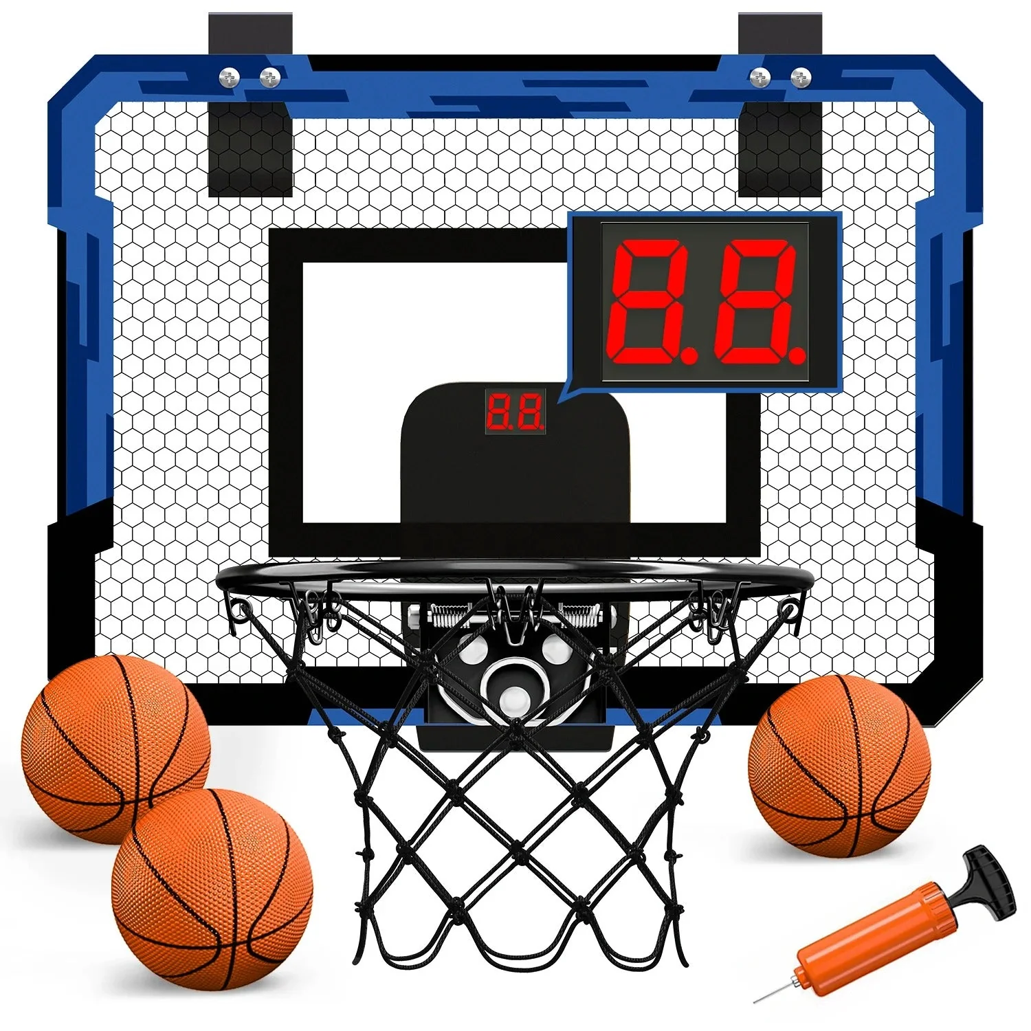 Basketball Table Toy - Wall Type Foldable Basketball Hoop Throw Good for Outdoor and Indoor Games