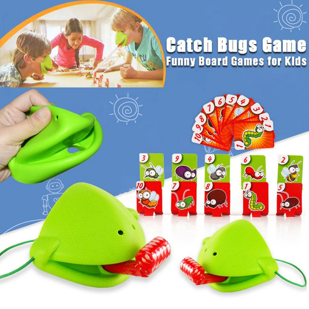 Frog Tic-Tac Tongue - Catch Bugs Game
