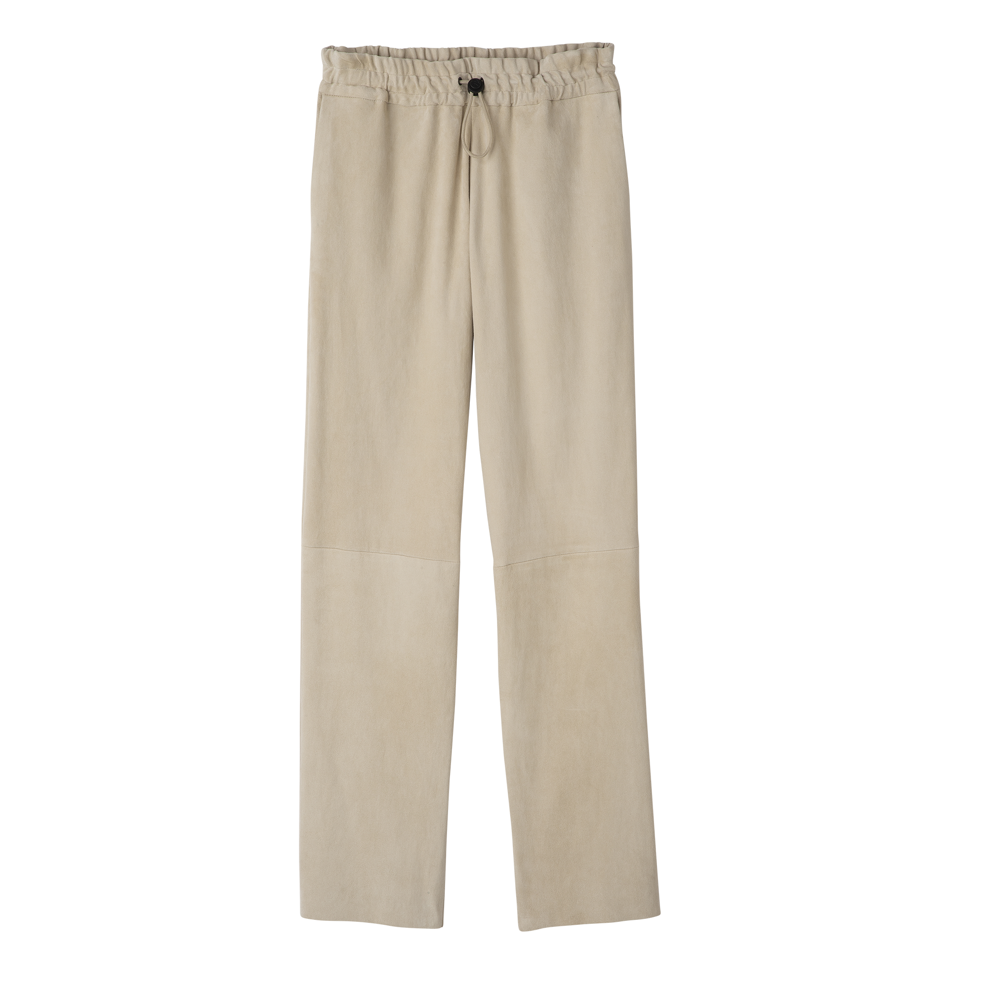Leather straight pants