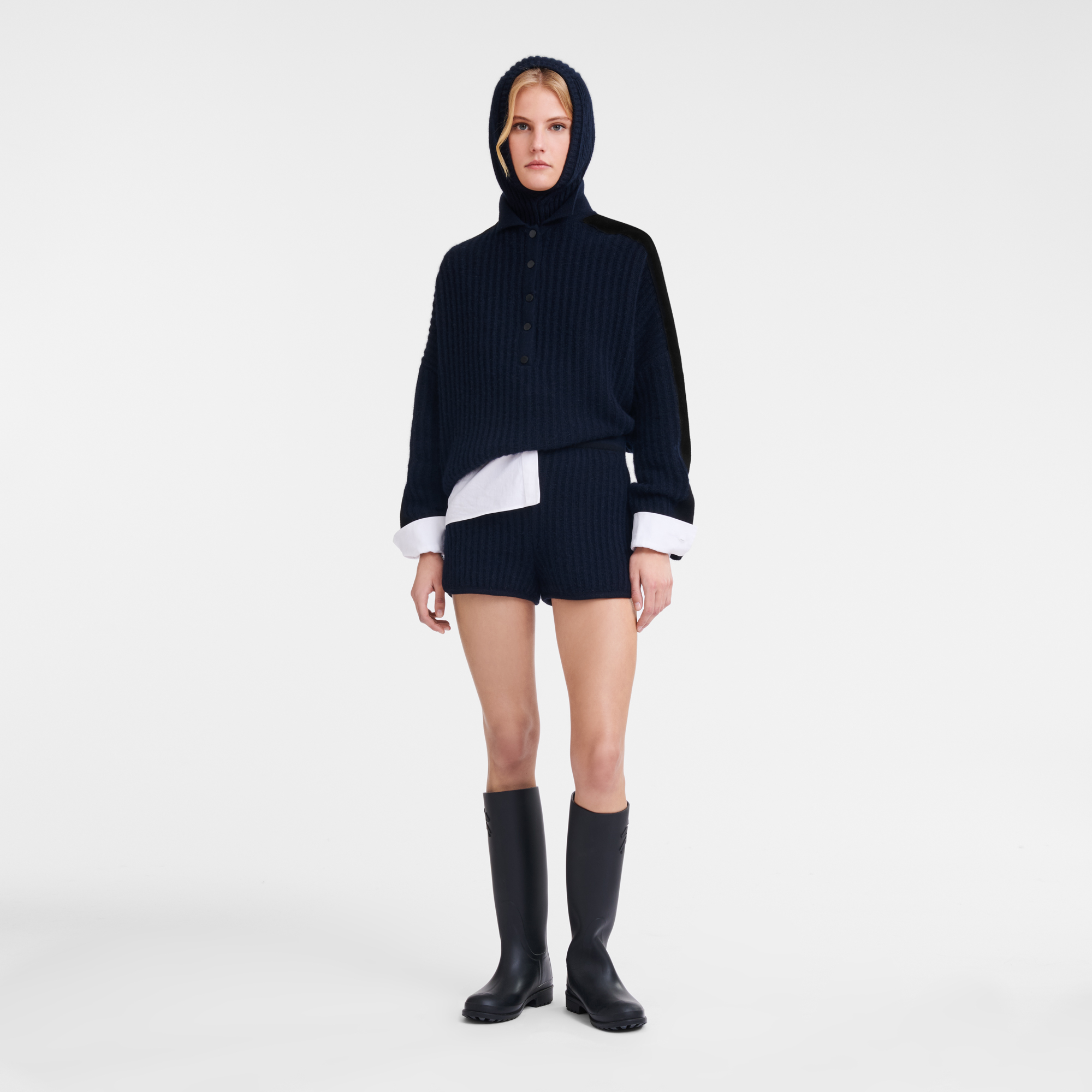 Polo collar jumper