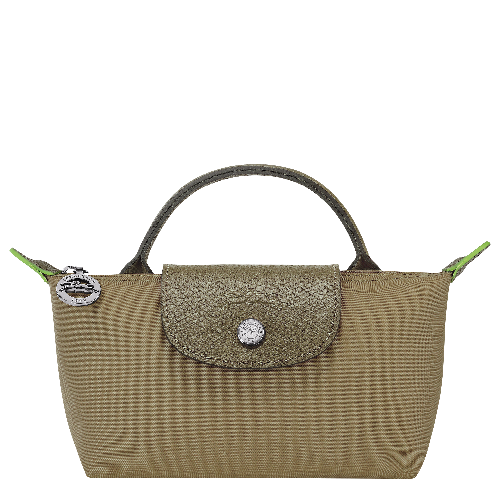 Le Pliage Green Pouch with handle