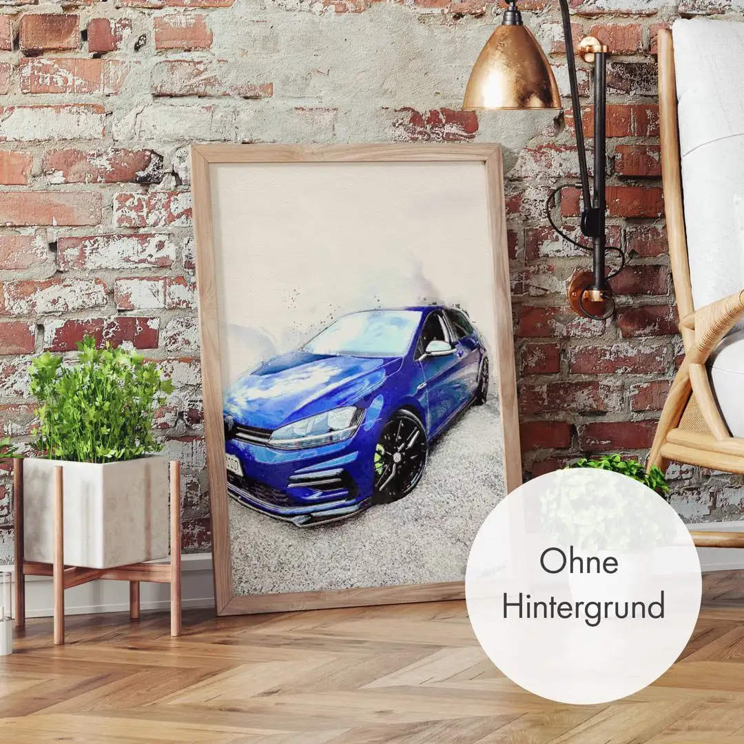 Auto Gemälde nach Foto