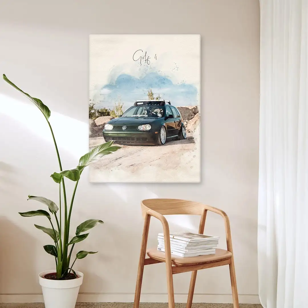 Auto Gemälde nach Foto