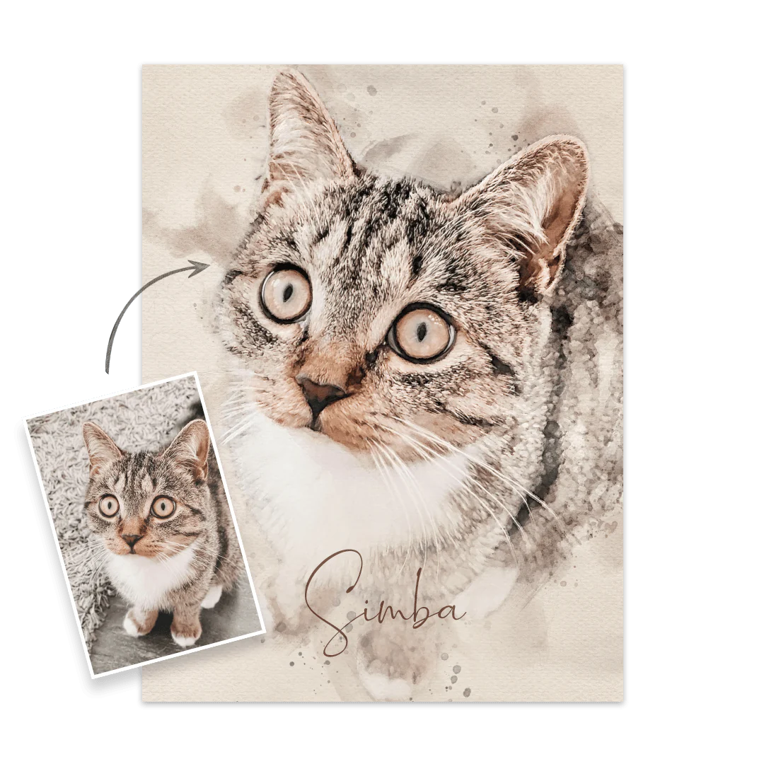 Katzenportrait nach Foto