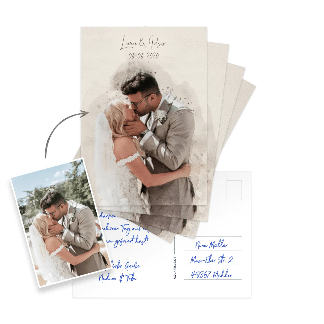 Personalisierte Postkarte