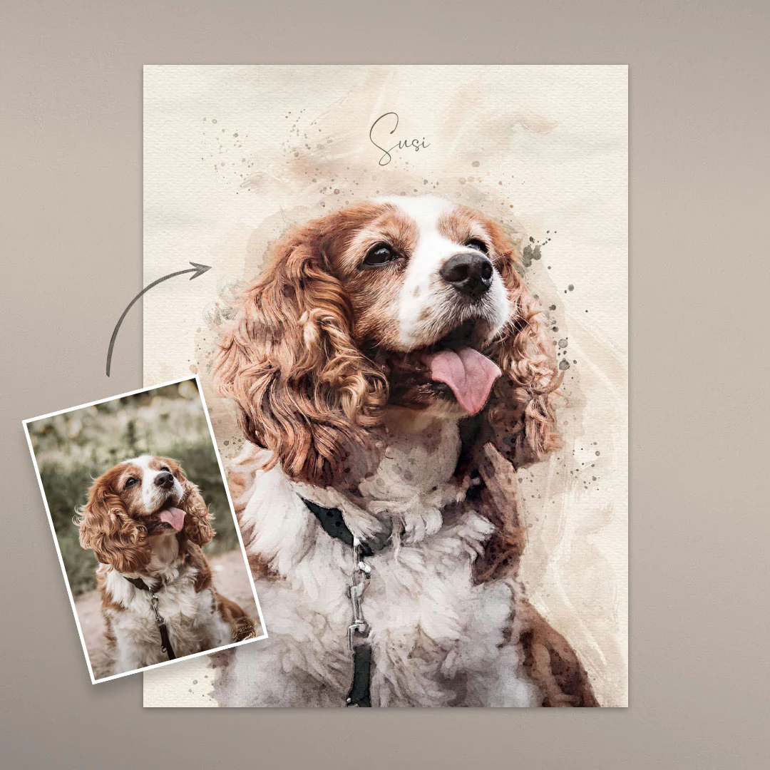 Hundeportrait nach Foto