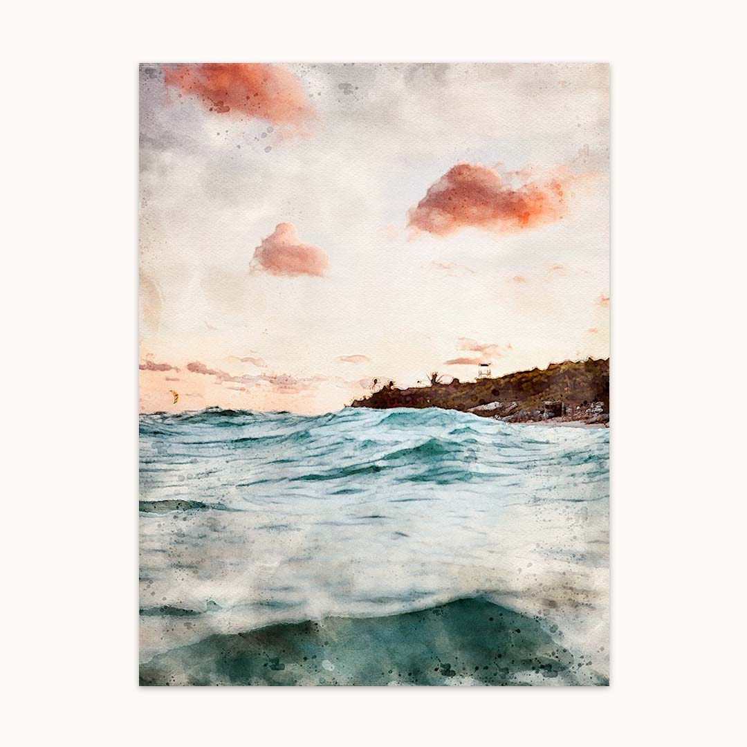 Meer mit Sonnenaufgang