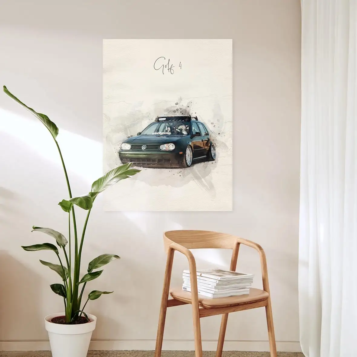 Auto Gemälde nach Foto