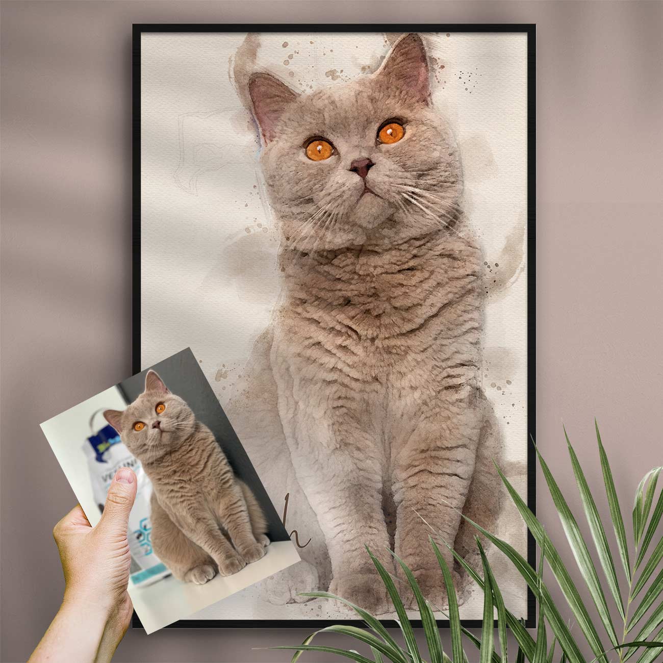 Personalisiertes Gemälde nach Fotovorlage