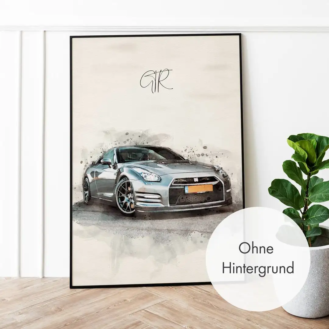 Auto Gemälde nach Foto