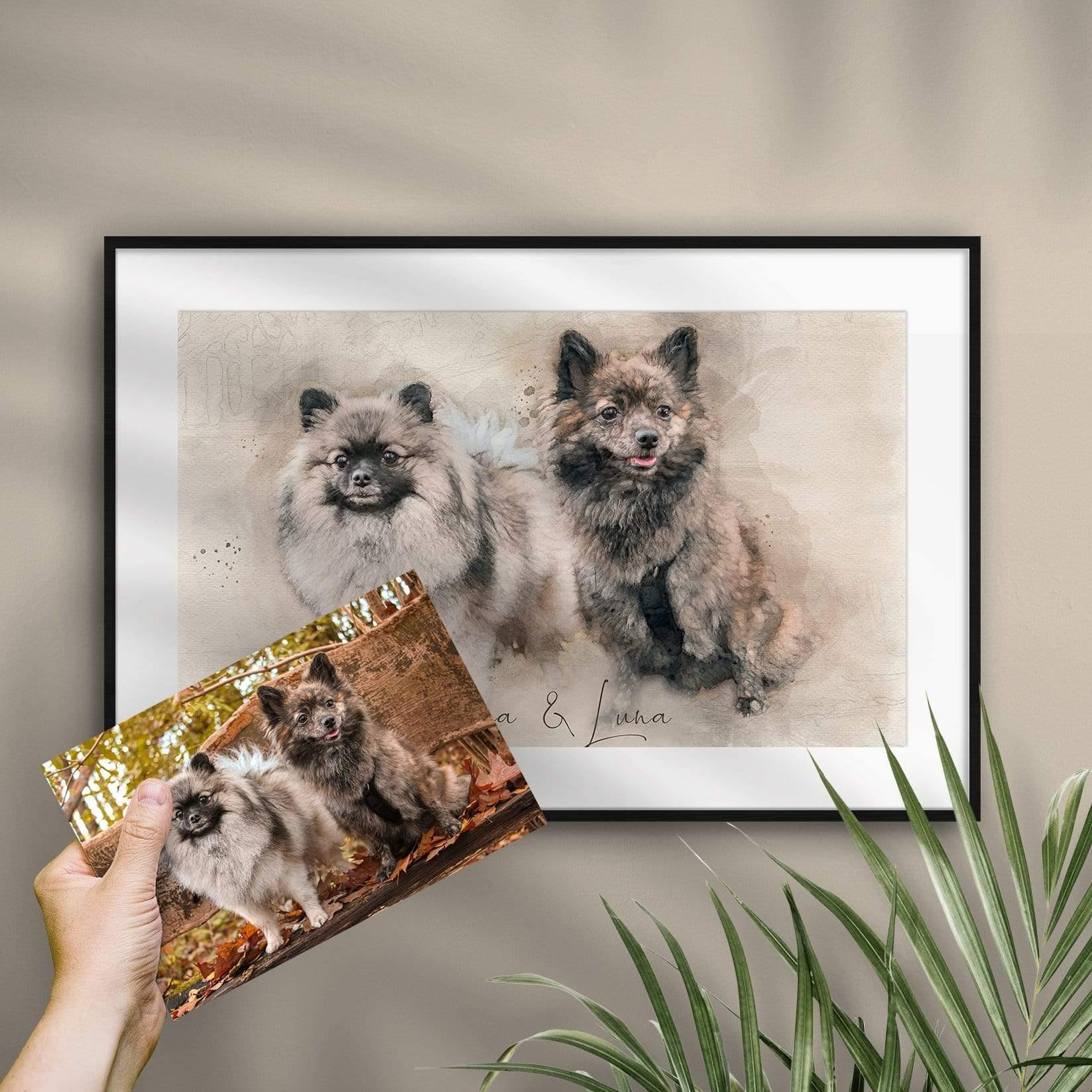 Personalisiertes Gemälde nach Fotovorlage